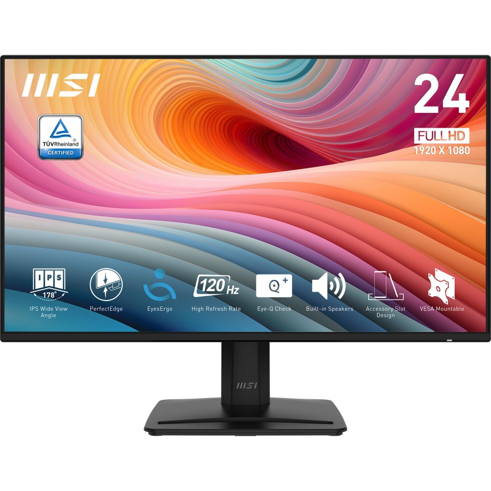 LCD Monitor|MSI|PRO MP242A E2|24"|Business|Matte|Panel IPS|1920x1080|16:9|120 Hz|1 ms|Speakers|Colour Black|PROMP242AE2 LCD Monitor|MSI|PRO MP242A E2|24"|Business|Matte|Panel IPS|1920x1080|16:9|120 Hz|1 ms|Speakers|Colour Black|PROMP242AE2