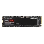 SSD|SAMSUNG|990 PRO|4TB|M.2|PCIe Gen4|NVMe|TLC|Write speed 6900 MBytes/sec|Read speed 7450 MBytes/sec|2.3mm|TBW 2400 TB|MTBF 1500000 hours|MZ-V9P4T0BW