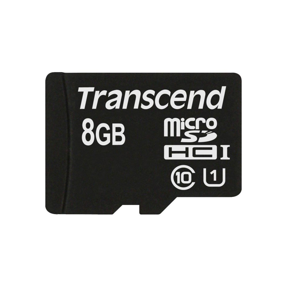 MEMORY MICRO SDHC 8GB W/ADAPT/UHS-I C10 TS8GUSDU1 TRANSCEND