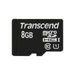 MEMORY MICRO SDHC 8GB W/ADAPT/UHS-I C10 TS8GUSDU1 TRANSCEND