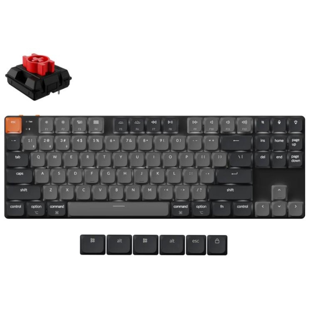 KEYBOARD WRL K1/BLACK K1X-A1 KEYCHRON KEYBOARD WRL K1/BLACK K1X-A1 KEYCHRON