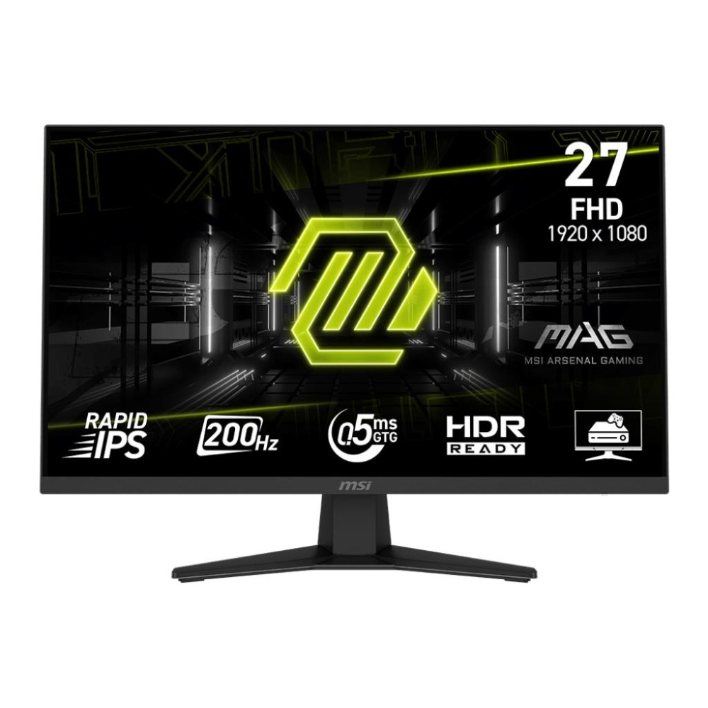 LCD Monitor|MSI|MAG 274F|27"|Gaming|Matte|Panel IPS|1920x1080|16:9|200Hz|0.5 ms|Colour Black|MAG274F