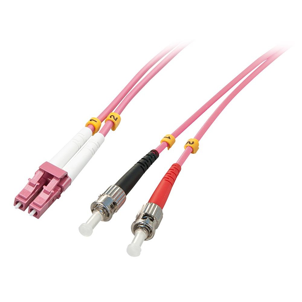 CABLE FIBRE OPTIC LC/ST OM4/1M 46350 LINDY