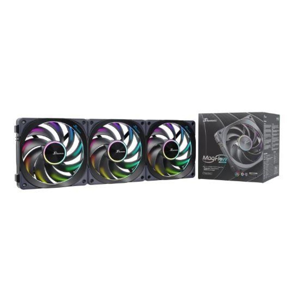 CASE FAN 120MM ARGB/3-PACK MAGFLOW-ARGB-3 SEASONIC