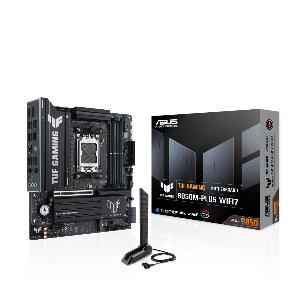 Mainboard|ASUS|AMD B850|SAM5|Micro-ATX|Memory DDR5|Memory slots 4|GAMINGB850M-PLUSWIFI7 Mainboard|ASUS|AMD B850|SAM5|Micro-ATX|Memory DDR5|Memory slots 4|GAMINGB850M-PLUSWIFI7