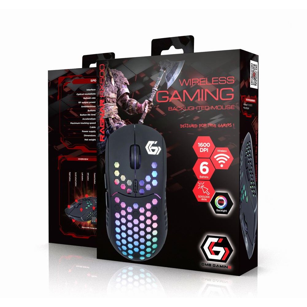 MOUSE USB OPTICAL WRL RGB/GAM MUSG-RAGNAR-WRX500 GEMBIRD MOUSE USB OPTICAL WRL RGB/GAM MUSG-RAGNAR-WRX500 GEMBIRD