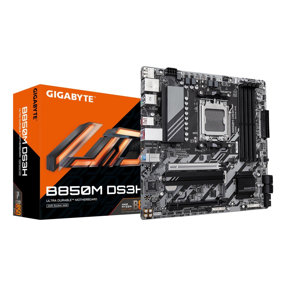 Mainboard|GIGABYTE|AMD B850|SAM5|Micro-ATX|Memory DDR5|Memory slots 4|B850MDS3H