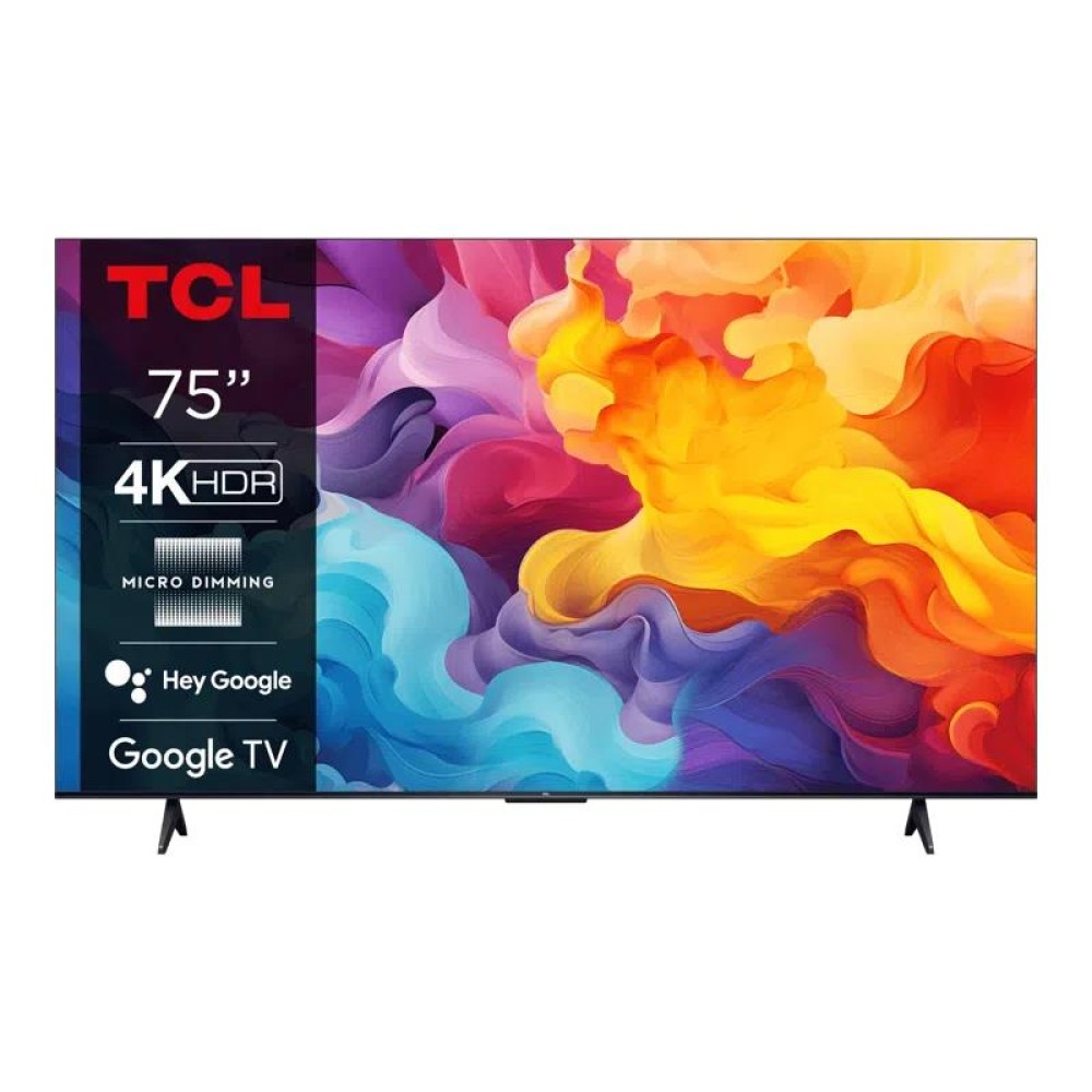 TV Set|TCL|75"|4K/Smart|3840x2160|Wireless LAN|Bluetooth|Google TV|75V6B