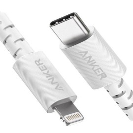 CABLE LIGHTNING TO USB-C 1.8M/WHITE A8618H21 ANKER