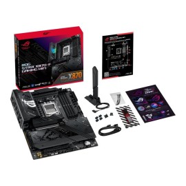 Mainboard|ASUS|AMD X870|SAM5|ATX|Memory DDR5|Memory slots 4|1xPCI-Express 4.0 16x|1xPCI-Express 5.0 16x|4xM.2|1xHDMI|1xDisplayPort|1xAudio-In|1xAudio-Out|5xUSB 3.2|1xUSB-C|2xUSB4|1xRJ45|ROGSTRIXX870-FGAMWIFI Mainboard|ASUS|AMD X870|SAM5|ATX|Memory DDR5|Memory slots 4|1xPCI-Express 4.0 16x|1xPCI-Express 5.0 16x|4xM.2|1xHDMI|1xDisplayPort|1xAudio-In|1xAudio-Out|5xUSB 3.2|1xUSB-C|2xUSB4|1xRJ45|ROGSTRIXX870-FGAMWIFI