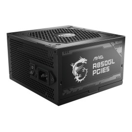 Power Supply|MSI|850 Watts|Efficiency 80 PLUS GOLD|PFC Active|MAGA850GLPCIE5 Power Supply|MSI|850 Watts|Efficiency 80 PLUS GOLD|PFC Active|MAGA850GLPCIE5