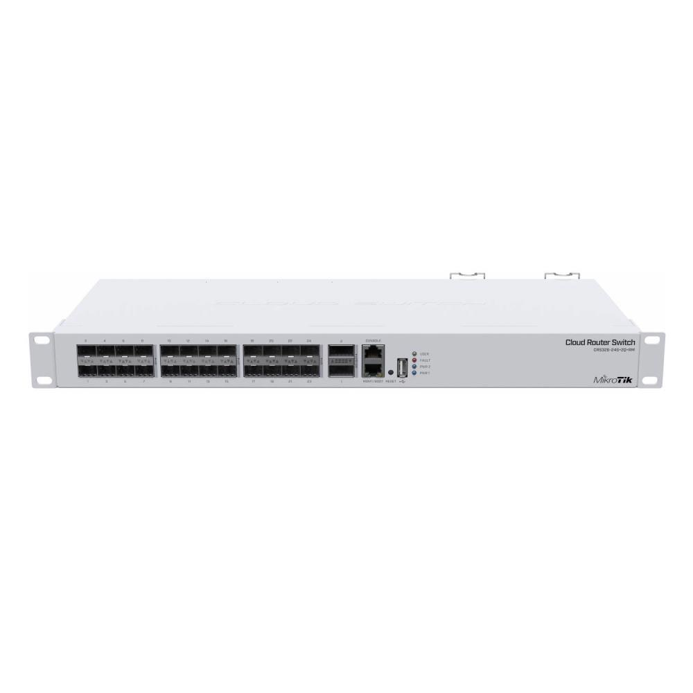 Switch|MIKROTIK|Rack|1x10Base-T / 100Base-TX|24xSFP+|2xQSFP+|1xRJ45|CRS326-24S+2Q+RM Switch|MIKROTIK|Rack|1x10Base-T / 100Base-TX|24xSFP+|2xQSFP+|1xRJ45|CRS326-24S+2Q+RM