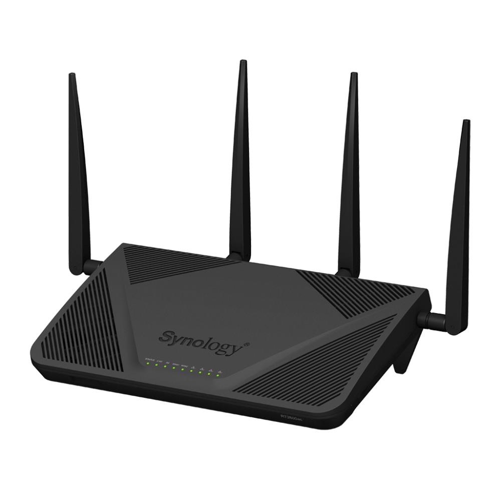 Wireless Router|SYNOLOGY|Wireless Router|2533 Mbps|IEEE 802.11a/b/g|IEEE 802.11n|IEEE 802.11ac|USB 2.0|USB 3.0|1 WAN|4x10/100/1000M|RT2600AC Wireless Router|SYNOLOGY|Wireless Router|2533 Mbps|IEEE 802.11a/b/g|IEEE 802.11n|IEEE 802.11ac|USB 2.0|USB 3.0|1 WAN|4x10/100/1000M|RT2600AC