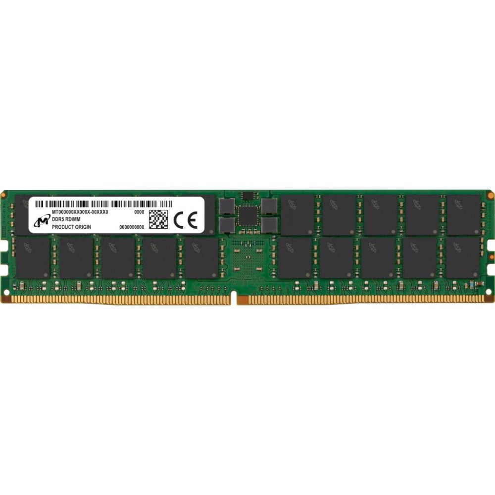 Server Memory Module|MICRON|DDR5|64GB|RDIMM|4800 MHz|CL 40|1.1 V|MTC40F2046S1RC48BR