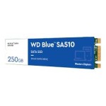SSD|WESTERN DIGITAL|Blue SA510|250GB|M.2|SATA 3.0|Write speed 440 MBytes/sec|Read speed 555 MBytes/sec|2.38mm|TBW 100 TB|MTBF 1750000 hours|WDS250G3B0B