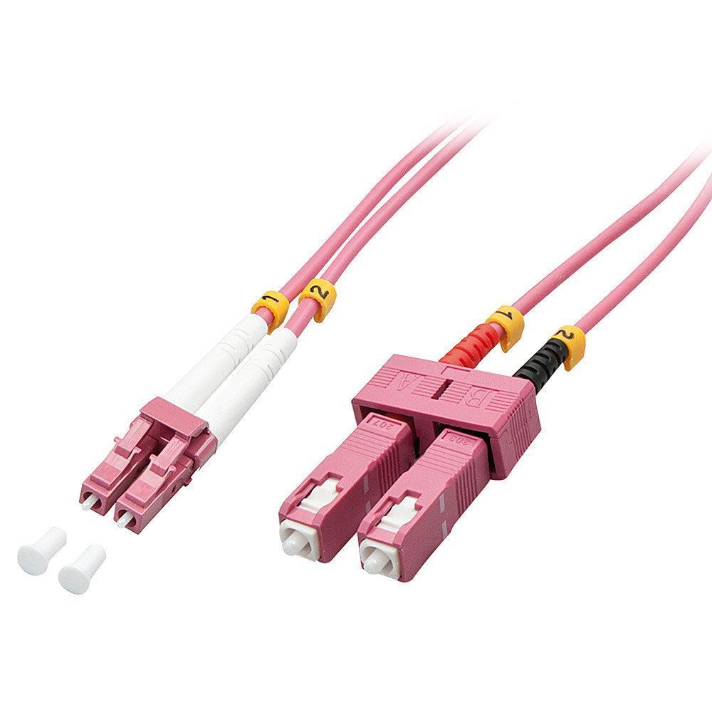 CABLE FIBRE OPTIC LC/SC OM4/3M 46362 LINDY