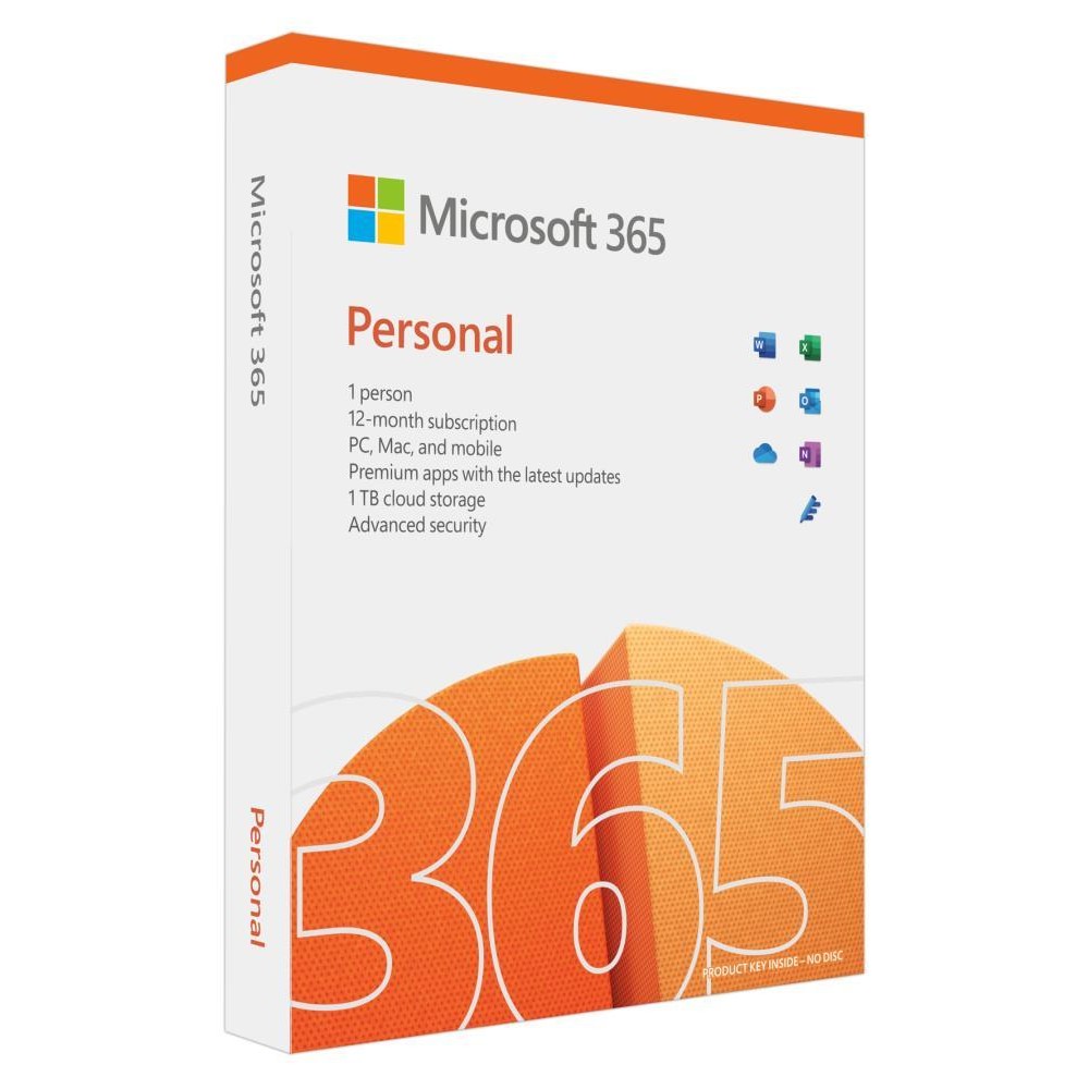SW RET MICROSOFT 365 PERSONAL/ENG 1Y QQ2-01897 MS