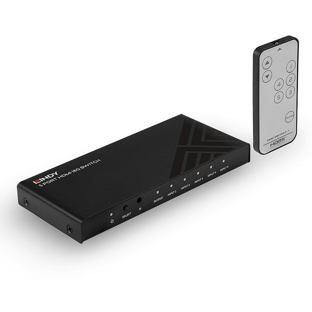 VIDEO SWITCH HDMI 5PORT/38233 LINDY VIDEO SWITCH HDMI 5PORT/38233 LINDY