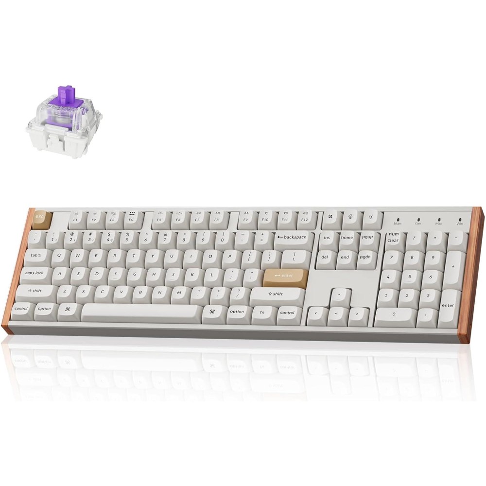 KEYBOARD WRL K10 HE SPECIAL ED/WHITE K10H-Q1 KEYCHRON KEYBOARD WRL K10 HE SPECIAL ED/WHITE K10H-Q1 KEYCHRON