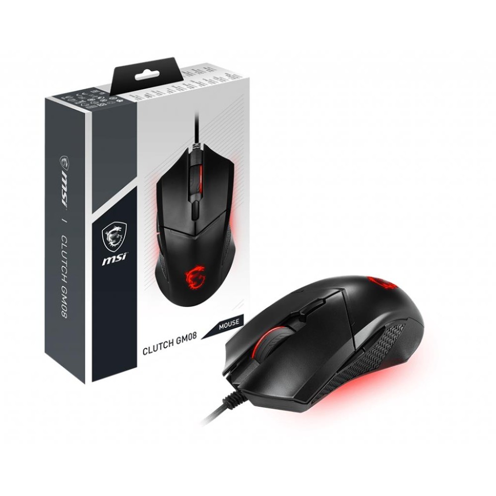 MOUSE USB OPTICAL GAMING/CLUTCH GM08 MSI MOUSE USB OPTICAL GAMING/CLUTCH GM08 MSI