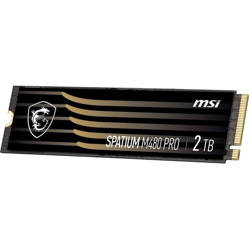 SSD|MSI|SPATIUM M480 PRO|2TB|M.2|PCIe Gen4|NVMe|3D NAND|Write speed 7000 MBytes/sec|Read speed 7400 MBytes/sec|2.15mm|TBW 1400 TB|MTBF 1600000 hours|S78-440Q600-P83