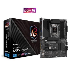Mainboard|ASROCK|Intel Z790|LGA1700|ATX|Memory DDR5|Memory slots 4|3xPCI-Express 3.0 1x|1xPCI-Express 4.0 16x|1xPCI-Express 5.0 16x|4xM.2|1xHDMI|1xAudio-In|1xAudio-Out|1xMicrophone|1xUSB 2.0|6xUSB 3.2|1xUSB-C|1xRJ45|Z790PGLIGHTNING Mainboard|ASROCK|Intel Z790|LGA1700|ATX|Memory DDR5|Memory slots 4|3xPCI-Express 3.0 1x|1xPCI-Express 4.0 16x|1xPCI-Express 5.0 16x|4xM.2|1xHDMI|1xAudio-In|1xAudio-Out|1xMicrophone|1xUSB 2.0|6xUSB 3.2|1xUSB-C|1xRJ45|Z790PGLIGHTNING