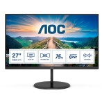 LCD Monitor|AOC|Q27V4EA|27"|Panel IPS|2560x1440|16:9|75Hz|4 ms|Speakers|Tilt|Colour Black|Q27V4EA