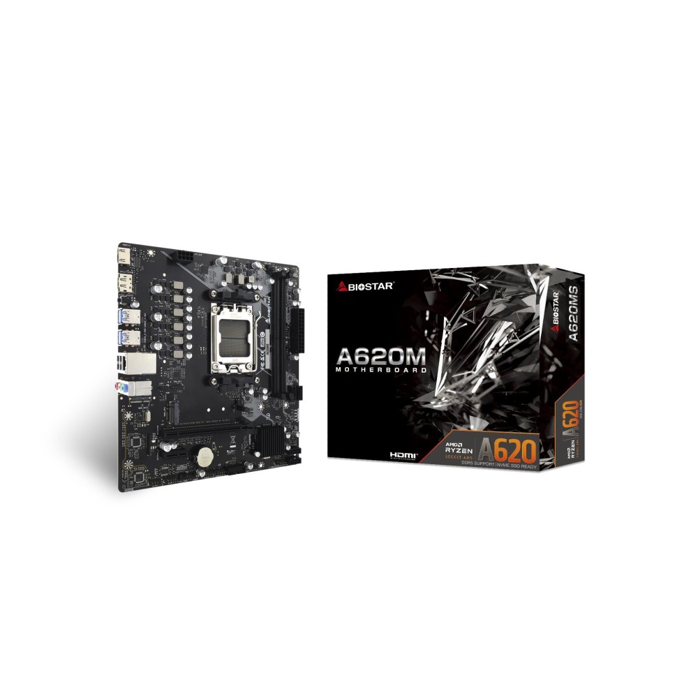 Mainboard|BIOSTAR|AMD A620|SAM5|Micro-ATX|Memory DDR5|Memory slots 2|A620MS