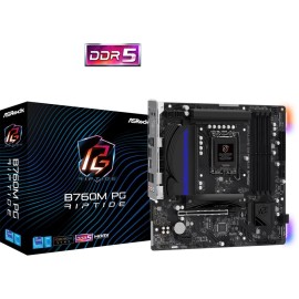 Mainboard|ASROCK|Intel B760 Express|LGA1700|Micro-ATX|Memory DDR5|Memory slots 4|1xPCI-Express 4.0 1x|1xPCI-Express 4.0 16x|2xM.2|1xHDMI|1xDisplayPort|4xUSB 2.0|3xUSB 3.2|1xUSB-C|1xPS/2|1xRJ45|3xAudio port|B760MPGRIPTIDE Mainboard|ASROCK|Intel B760 Express|LGA1700|Micro-ATX|Memory DDR5|Memory slots 4|1xPCI-Express 4.0 1x|1xPCI-Express 4.0 16x|2xM.2|1xHDMI|1xDisplayPort|4xUSB 2.0|3xUSB 3.2|1xUSB-C|1xPS/2|1xRJ45|3xAudio port|B760MPGRIPTIDE