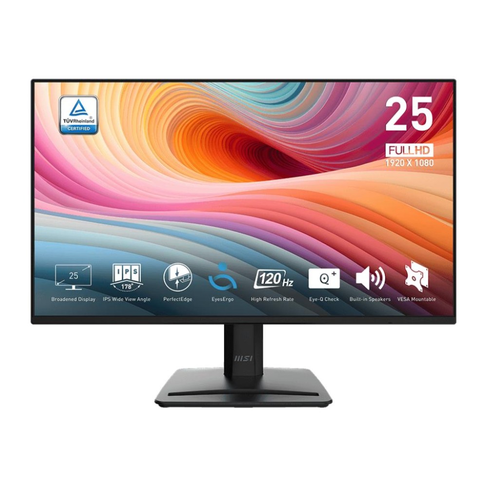 LCD Monitor|MSI|24.5"|Business|Matte|Panel IPS|1920x1080|16:9|120Hz|1 ms|Speakers|Colour Black|PROMP252E2