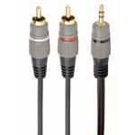 CABLE AUDIO 3.5MM TO 2RCA 5M/GOLD CCA-352-5M GEMBIRD