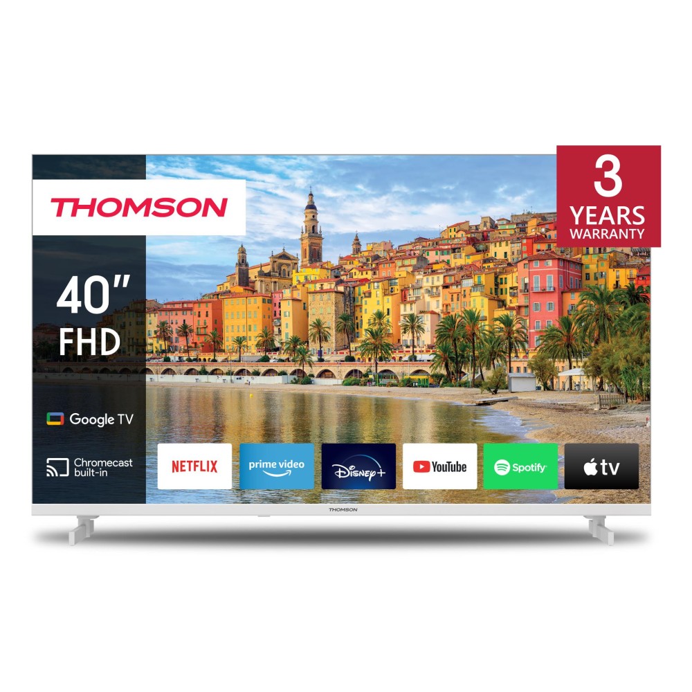 TV Set|THOMSON|40"|Smart/FHD|1920x1080|Wireless LAN|Bluetooth|Google TV|White|40FG2S14W TV Set|THOMSON|40"|Smart/FHD|1920x1080|Wireless LAN|Bluetooth|Google TV|White|40FG2S14W