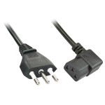 CABLE POWER IEC C13 ANGLED/2M ITALIAN 30346 LINDY