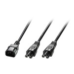 CABLE POWER IEC C14 TO/2 X IEC C5 2.5M 30370 LINDY