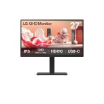 LCD Monitor|LG|27BA75QB-B|27"|Panel IPS|2560x1440|16:9|100Hz|Matte|Speakers|Swivel|Pivot|Height adjustable|Tilt|Colour Black|27BA75QB-B