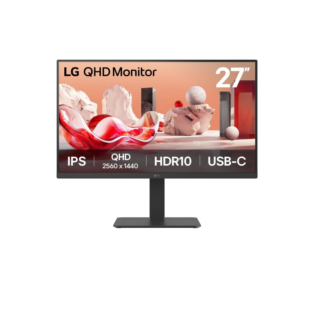 LCD Monitor|LG|27BA65QB-B|27"|Panel IPS|2560x1440|16:9|100Hz|Matte|5 ms|Speakers|Swivel|Pivot|Height adjustable|Tilt|Colour Black|27BA65QB-B