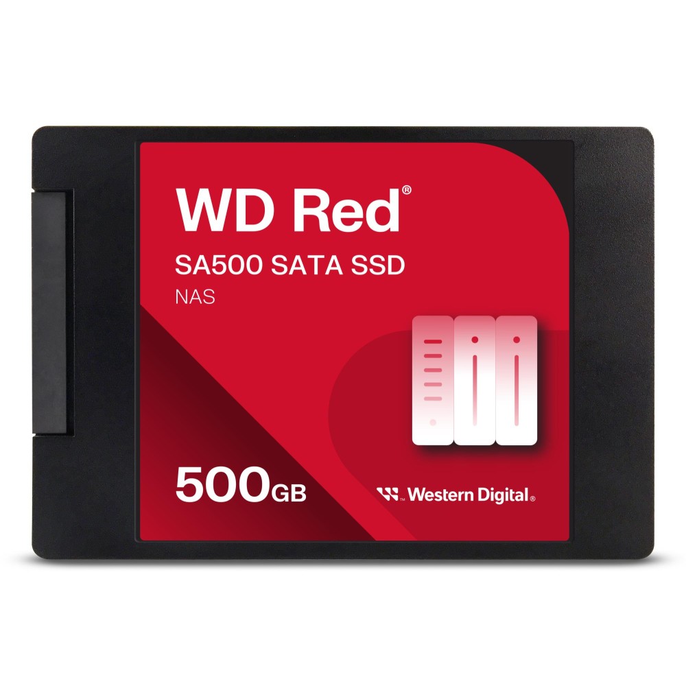 SSD|SANDISK|Red SA500|POWERED BY SANDISK|500GB|Write speed 530 MBytes/sec|Read speed 560 MBytes/sec|2,5"|TBW 350 TB|MTBF 2000000 hours|WDS500G1R0A