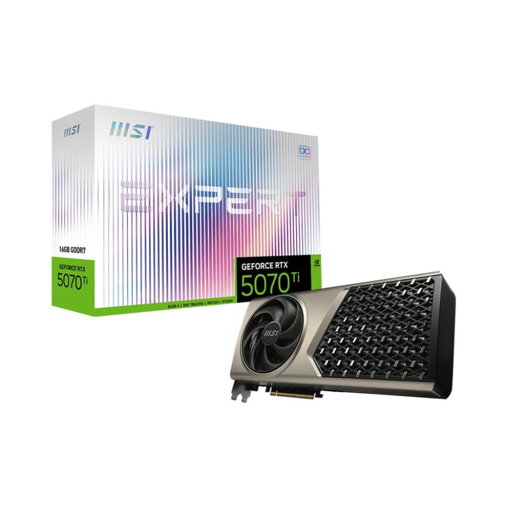 Graphics Card|MSI|NVIDIA|GeForce RTX 5070 Ti|16 GB|GDDR7|256 bit|PCI Express x16 5.0|Active|RTX5070TI16GEXPERTOC