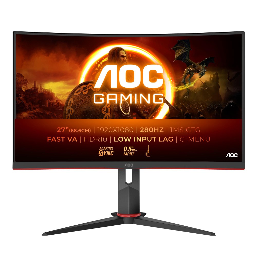 LCD Monitor|AOC|C27G2Z3/BK|27"|Gaming/Curved|Panel VA|1920x1080|16:9|240Hz|Matte|1 ms|Tilt|C27G2Z3/BK