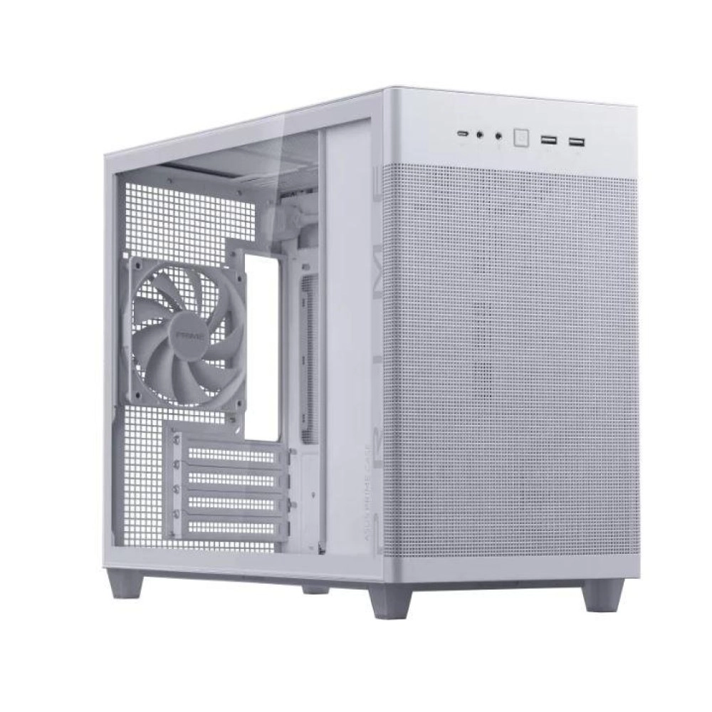 Case|ASUS|Prime AP201 Tempered Glass|Micro|Not included|MicroATX|MiniITX|Colour White|PRIMEAP201TG