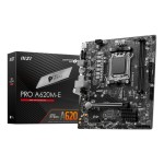 Mainboard|MSI|AMD A620|SAM5|Micro-ATX|Memory DDR5|Memory slots 2|1xPCI-Express 3.0 1x|1xPCI-Express 4.0 16x|1xM.2|1x15pin D-sub|1xHDMI|2xUSB 2.0|4xUSB 3.2|2xPS/2|1xRJ45|3xAudio port|PROA620M-E