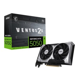 Graphics Card|MSI|NVIDIA|GeForce RTX 5050|8 GB|GDDR6|128 bit|PCI Express x16 5.0|Active|RTX50508GVENTUS2XOC Graphics Card|MSI|NVIDIA|GeForce RTX 5050|8 GB|GDDR6|128 bit|PCI Express x16 5.0|Active|RTX50508GVENTUS2XOC