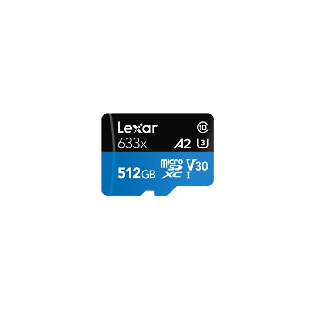 MEMORY MICRO SDXC 512GB UHS-I/W/ADAPTER LSDMI512BB633A LEXAR