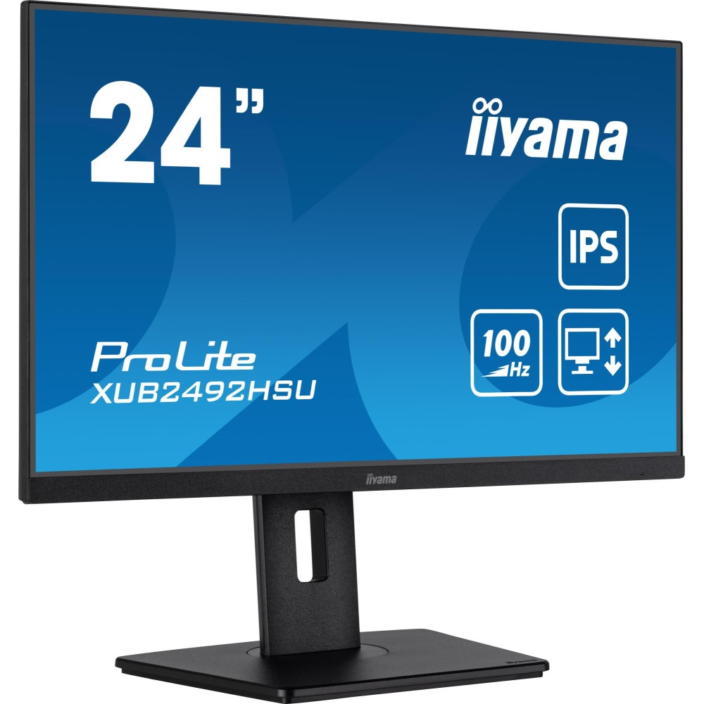 LCD Monitor|IIYAMA|XUB2492HSU-B6|24"|Panel IPS|1920x1080|16:9|Matte|0.4 ms|Speakers|Swivel|Pivot|Height adjustable|Tilt|Colour Black|XUB2492HSU-B6