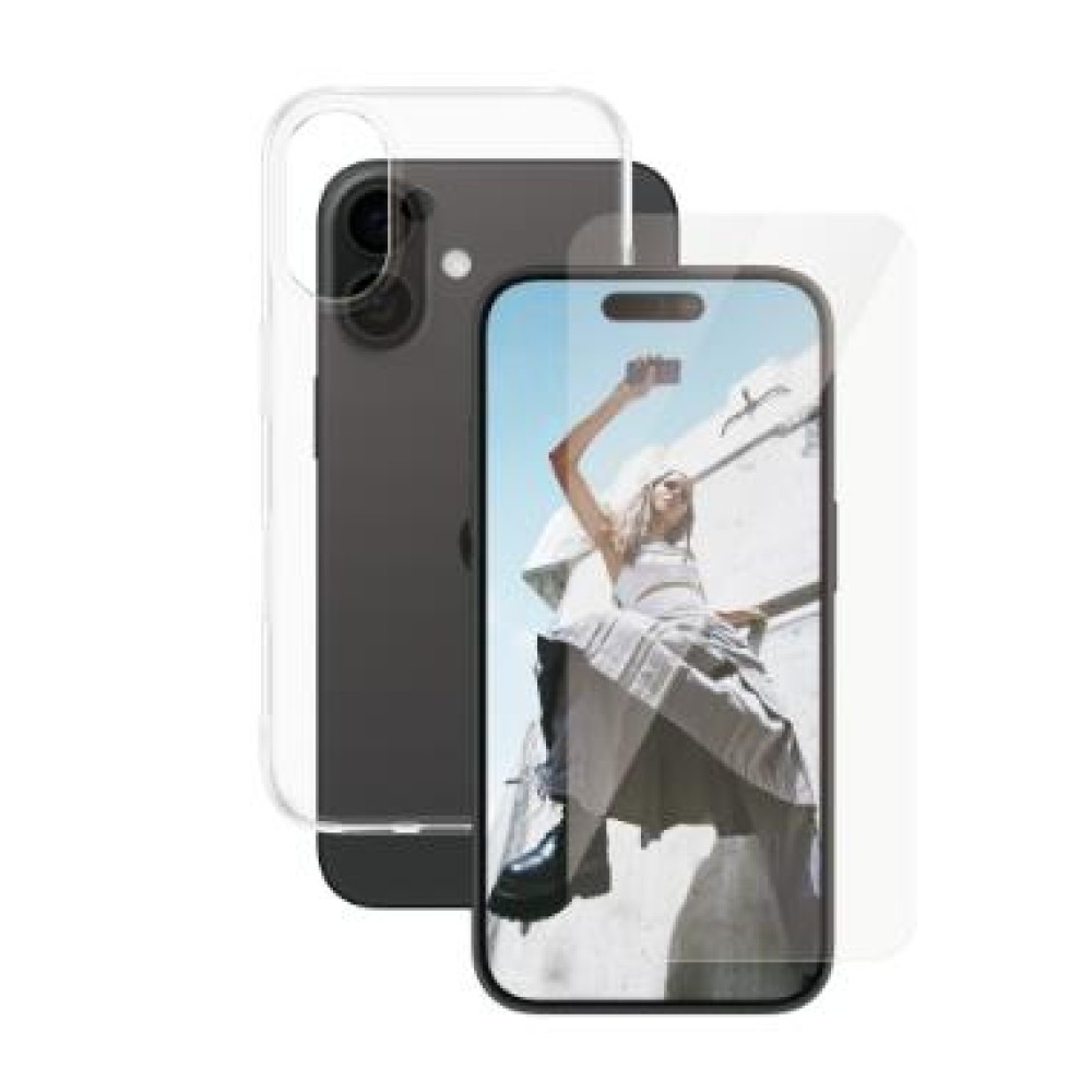 MOBILE SCREEN PROTECTOR 2IN1/IPHONE 16 CLEAR PANZERGLASS