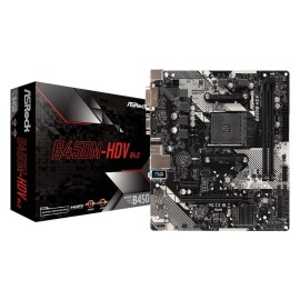 Mainboard|ASROCK|AMD B450|SAM4|Micro-ATX|Memory DDR4|Memory slots 2|1xPCI-Express 2.0 1x|1xPCI-Express 3.0 16x|1xM.2|1x15pin D-sub|1xDVI-D|1xHDMI|2xUSB 2.0|4xUSB 3.1|1xPS/2|1xRJ45|3xAudio port|B450M-HDVR4.0 Mainboard|ASROCK|AMD B450|SAM4|Micro-ATX|Memory DDR4|Memory slots 2|1xPCI-Express 2.0 1x|1xPCI-Express 3.0 16x|1xM.2|1x15pin D-sub|1xDVI-D|1xHDMI|2xUSB 2.0|4xUSB 3.1|1xPS/2|1xRJ45|3xAudio port|B450M-HDVR4.0