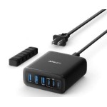 MOBILE CHARGER WALL 6PORTS/112W GAN A2154G11 ANKER