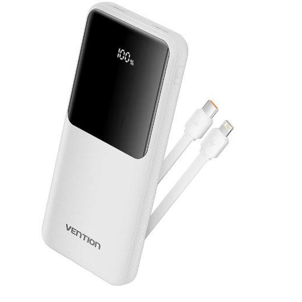 POWER BANK USB 10000MAH 22.5W/WHITE FHOW0 VENTION