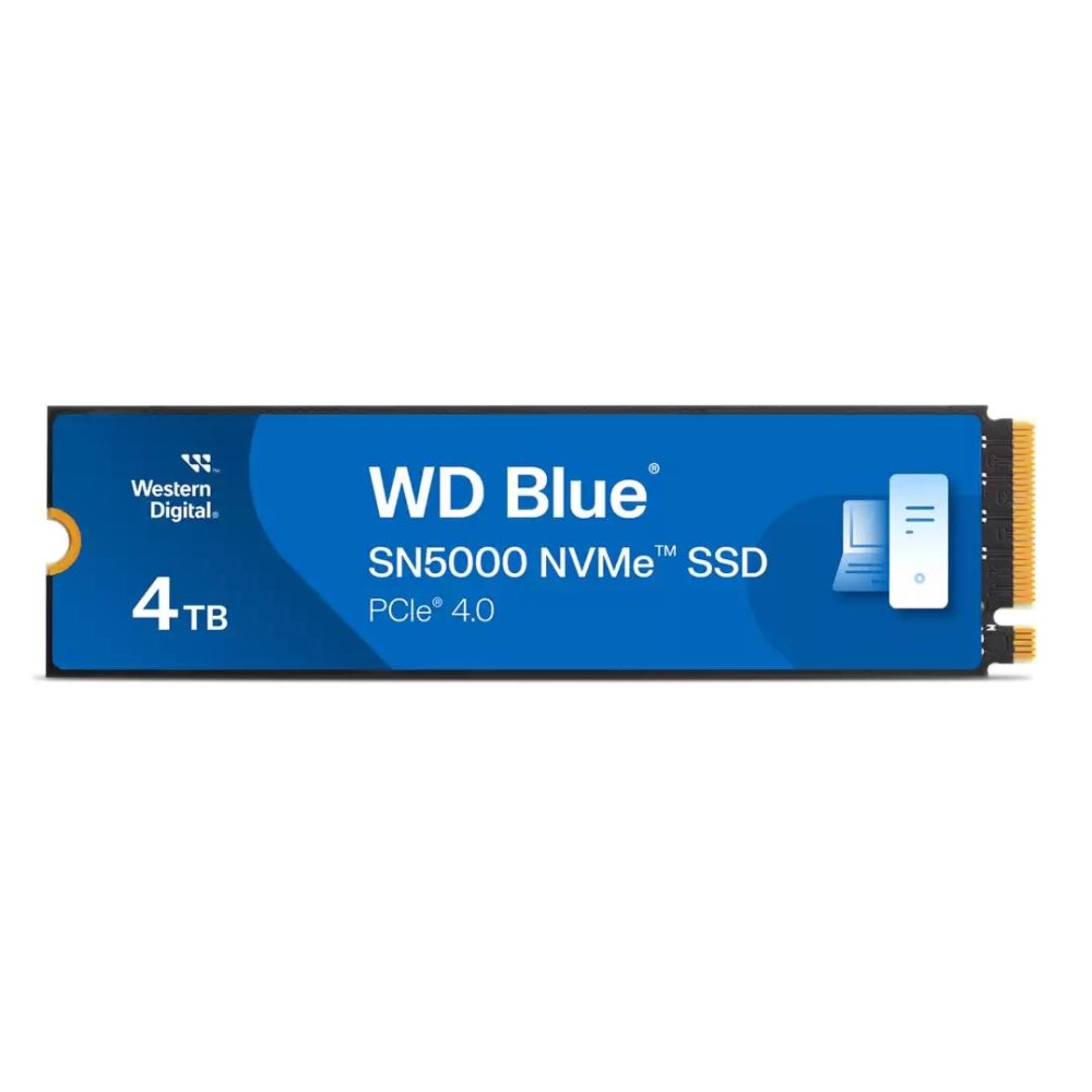 SSD|SANDISK|Blue SN5000|4TB|M.2|NVMe|Write speed 5000 MBytes/sec|Read speed 5500 MBytes/sec|2.38mm|TBW 1200 TB|WDS400T4B0E