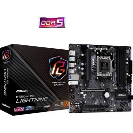 Mainboard|ASROCK|AMD B650|SAM5|Micro-ATX|Memory DDR5|Memory slots 4|1xPCI-Express 3.0 16x|1xPCI-Express 4.0 16x|3xM.2|1xHDMI|1xDisplayPort|4xUSB 2.0|3xUSB 3.2|1xUSB-C|1xRJ45|3xAudio port|B650MPGLIGHTNING Mainboard|ASROCK|AMD B650|SAM5|Micro-ATX|Memory DDR5|Memory slots 4|1xPCI-Express 3.0 16x|1xPCI-Express 4.0 16x|3xM.2|1xHDMI|1xDisplayPort|4xUSB 2.0|3xUSB 3.2|1xUSB-C|1xRJ45|3xAudio port|B650MPGLIGHTNING